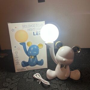 Bear Night Light with LED Globe